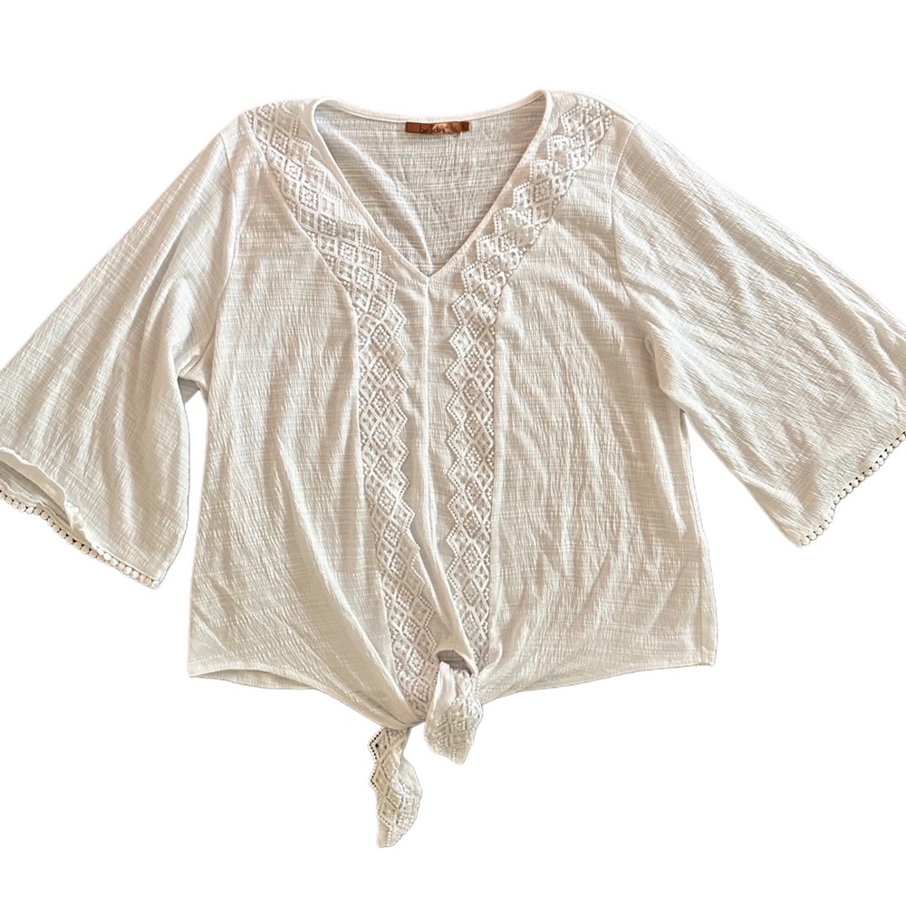 Belldini Boho Crochet Blouse